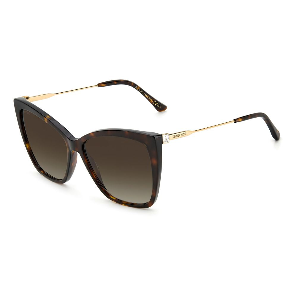 Jimmy Choo Jimmy Choo Gold Metal Sunglasses JCSEBAS086AC 1728,67434610848,Gold,Jimmy Choo,New with tags,Sunglasses,Sunglasses for Women - Sunglasses,Women