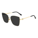 Jimmy Choo Jimmy Choo Gold Metal Sunglasses JCVELLAS2M2AC 1728,67434610848,Gold,Jimmy Choo,New with tags,Sunglasses,Sunglasses for Women - Sunglasses,Women