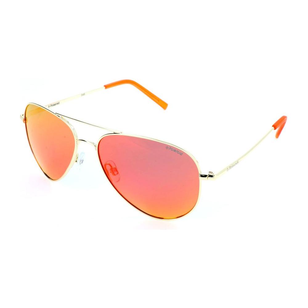 Polaroid Gold Metal Sunglasses Polaroid Dark Salmon