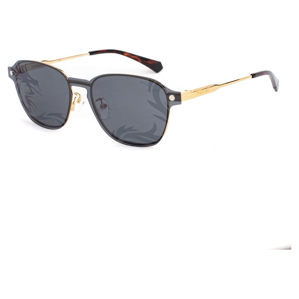Polaroid Gold Metal Sunglasses Polaroid Dim Gray
