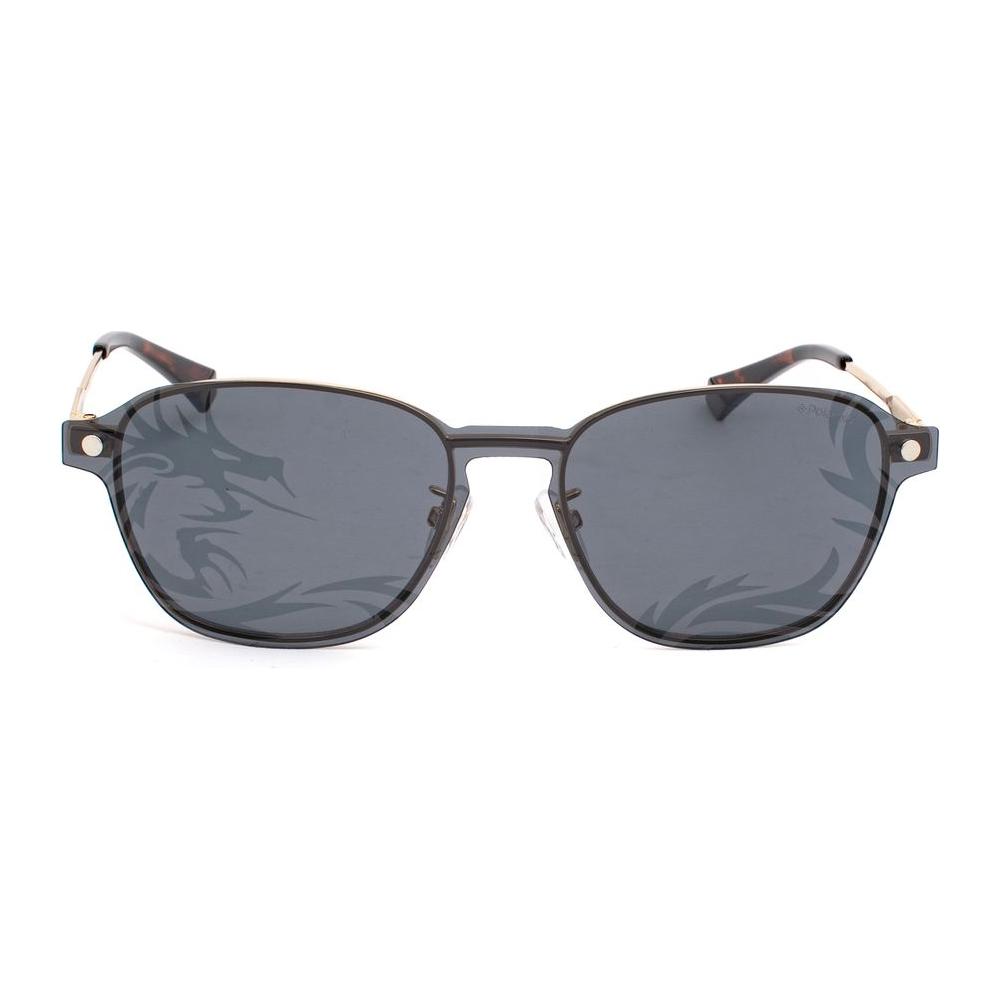 Polaroid Gold Metal Sunglasses Polaroid Slate Gray