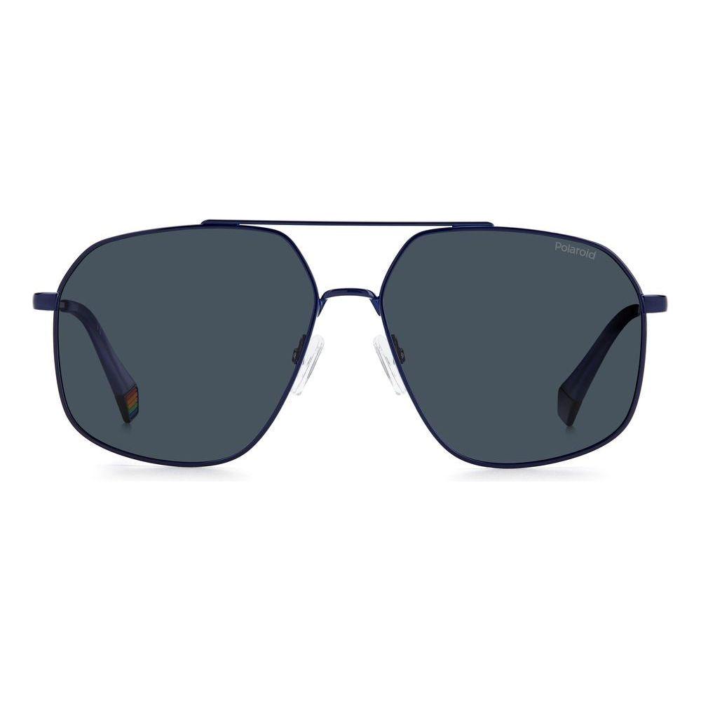 Polaroid Blue Stainless Steel Sunglasses Polaroid Dark Slate Gray
