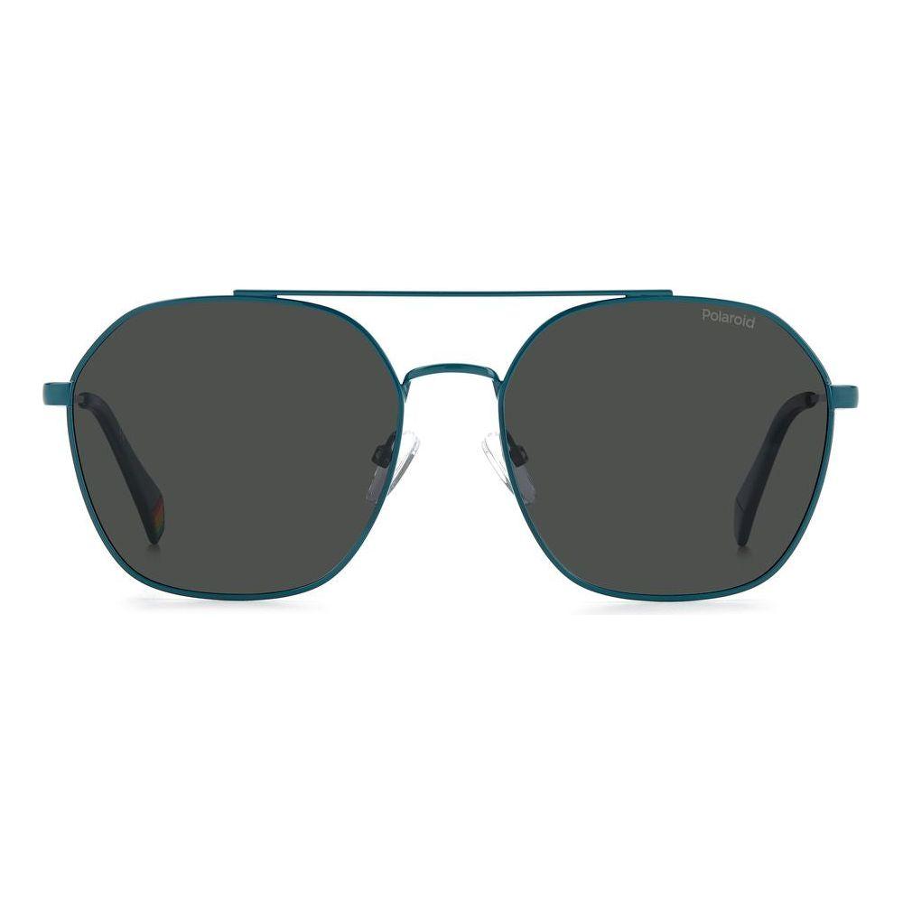 Polaroid Blue Stainless Steel Sunglasses Polaroid Dark Slate Gray