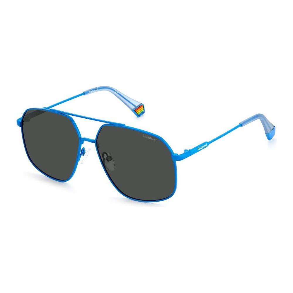 Polaroid Blue Stainless Steel Sunglasses Polaroid Dark Slate Gray