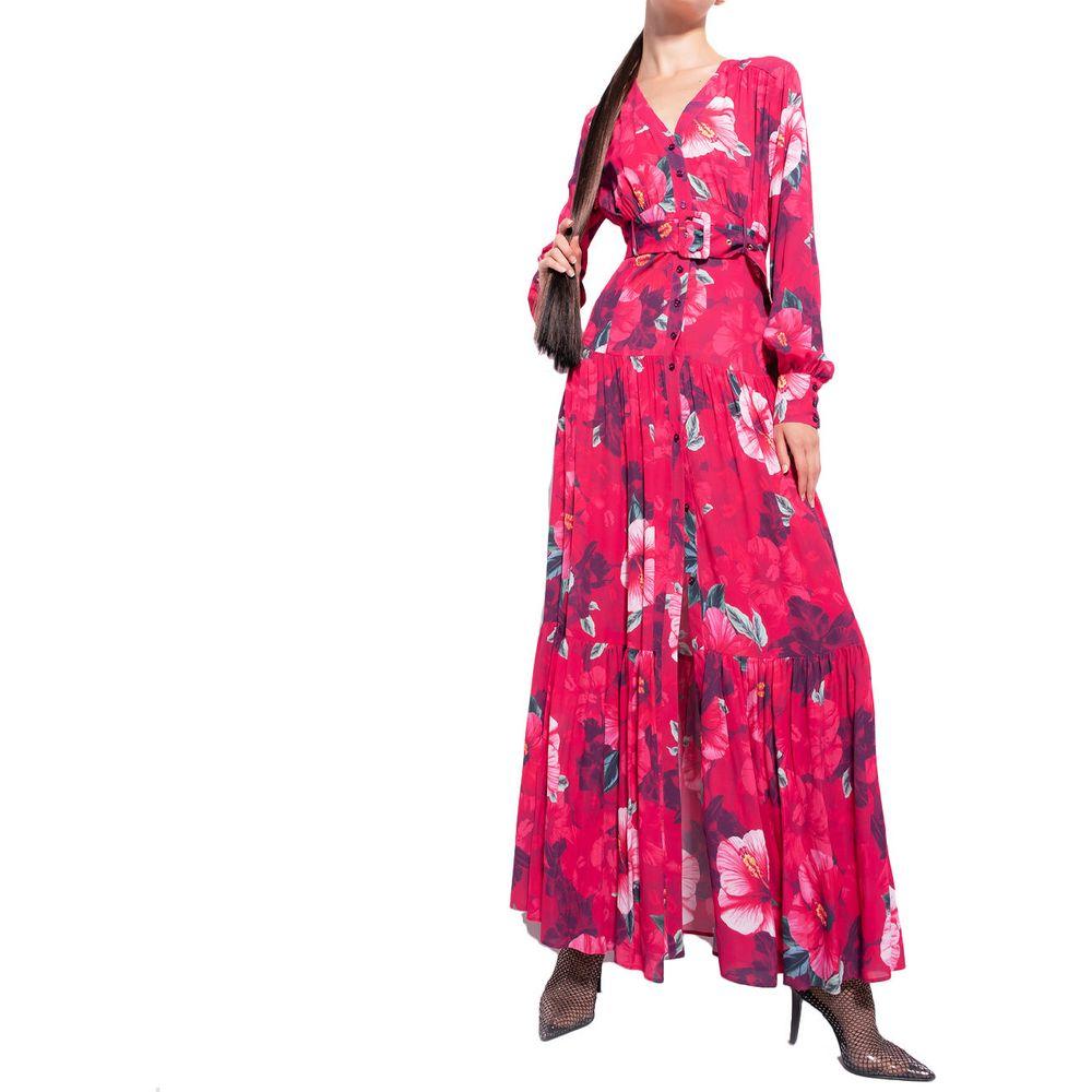 PINKO Fuchsia Viscose Dress PINKO Maroon