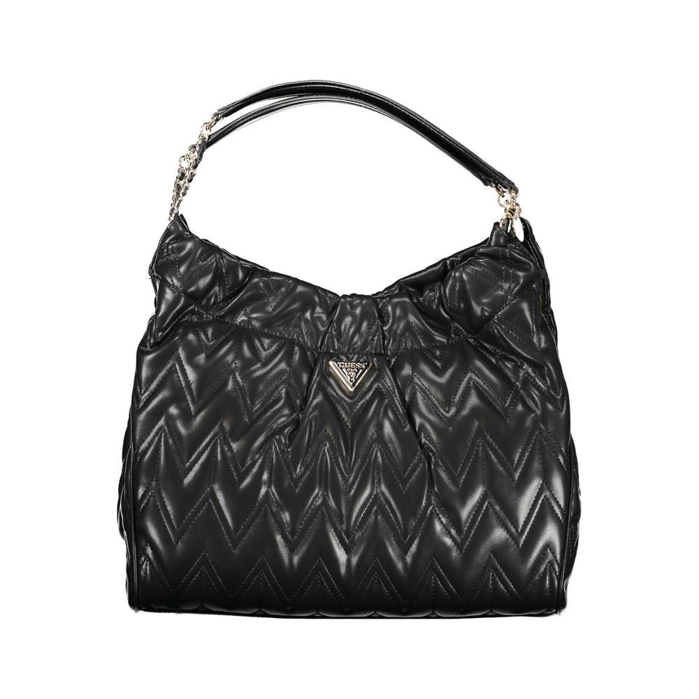 Guess Jeans Black Polyethylene Handbag Guess Jeans Dark Slate Gray