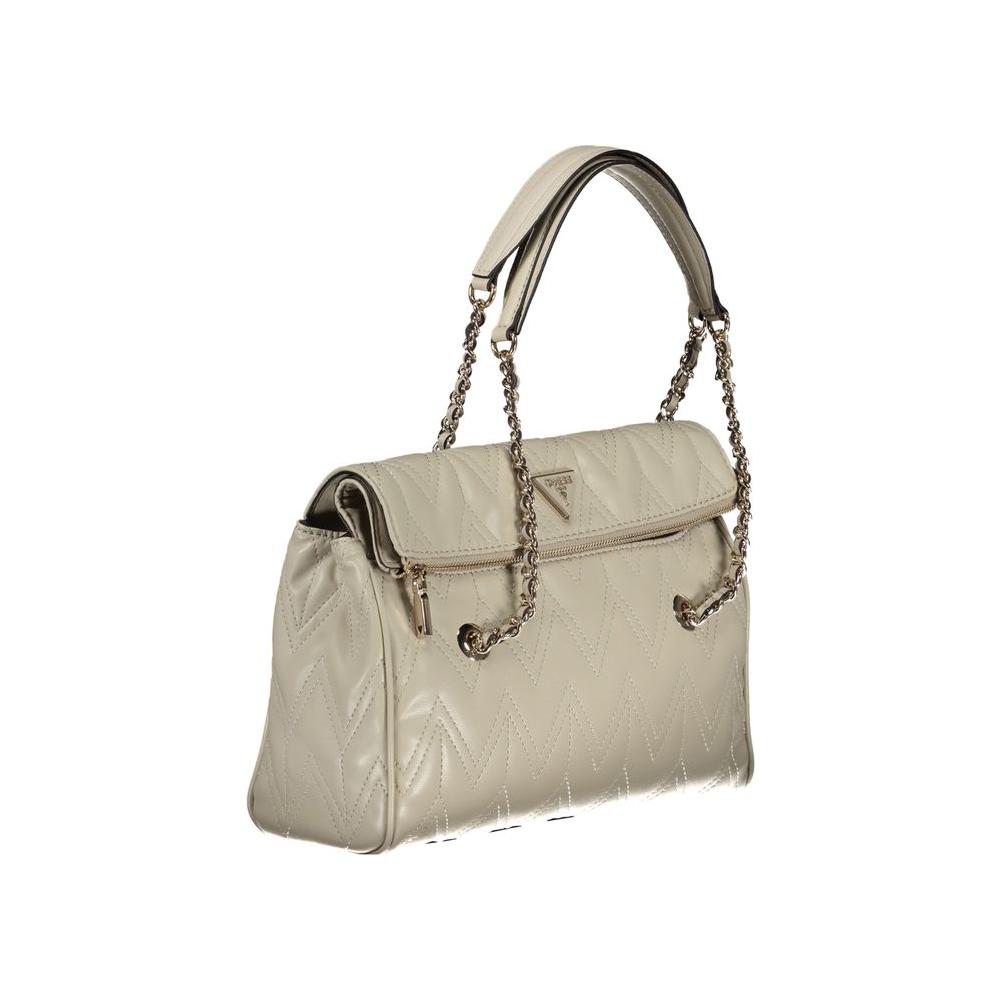 Guess Jeans Gray Polyethylene Handbag Guess Jeans Dark Gray