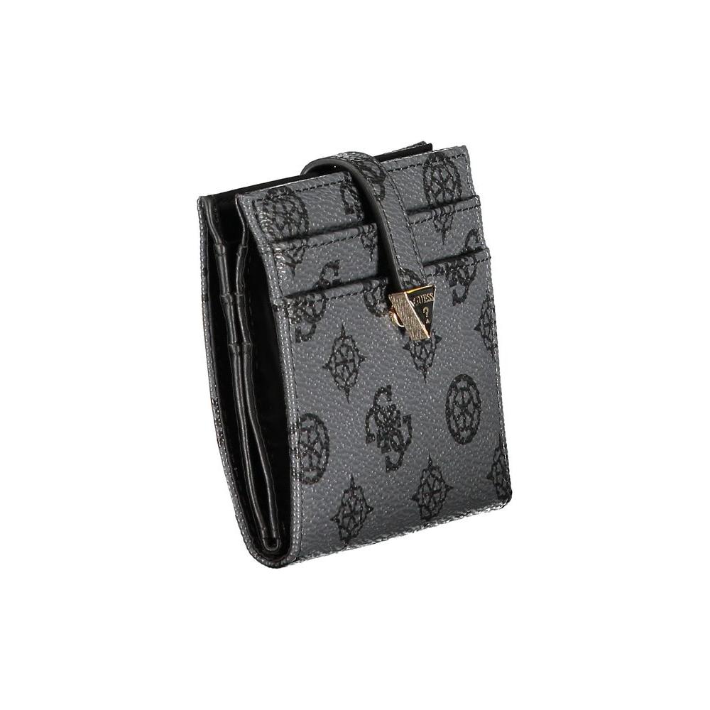 Guess Jeans Gray Polyethylene Wallet Guess Jeans Dark Slate Gray