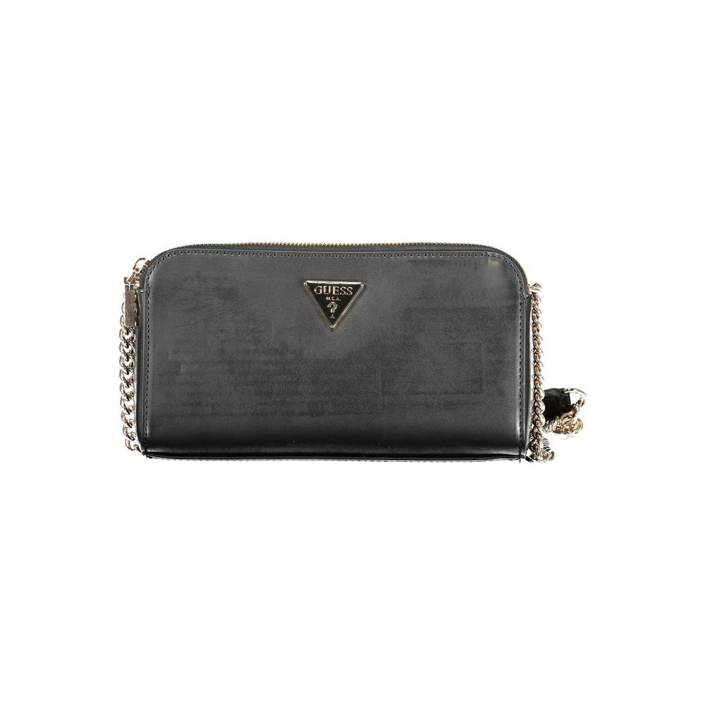 Guess Jeans Black Polyethylene Handbag Guess Jeans Dark Slate Gray