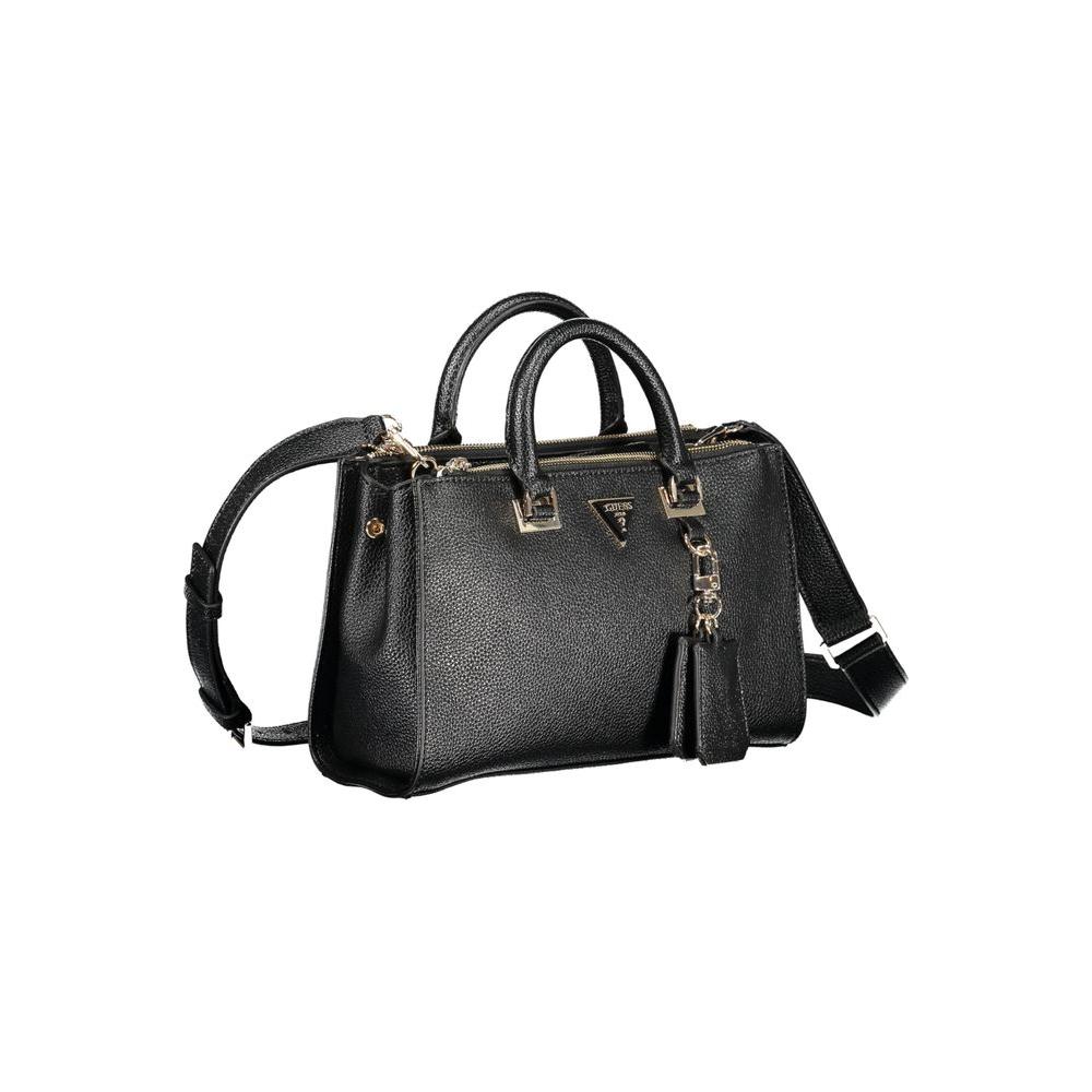 Guess Jeans Black Polyethylene Handbag Guess Jeans Dark Slate Gray