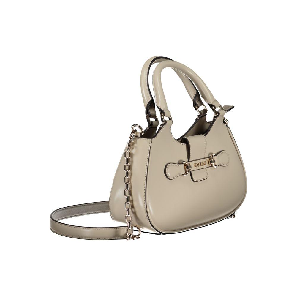 Guess Jeans Gray Polyethylene Handbag Guess Jeans Rosy Brown