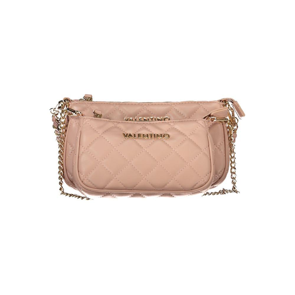 Valentino Bags Pink Polyethylene Handbag Valentino Bags Rosy Brown