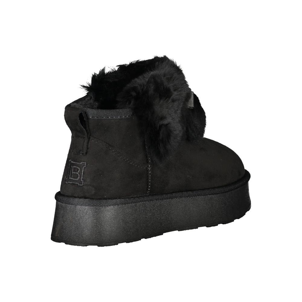 Laura Biagiotti Black Polyester Boot Laura Biagiotti Dark Slate Gray
