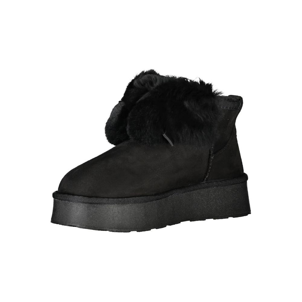 Laura Biagiotti Black Polyester Boot Laura Biagiotti Black