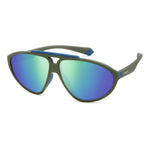 Polaroid Green Rubber Sunglasses POPLD2151SDLDG25ZAC