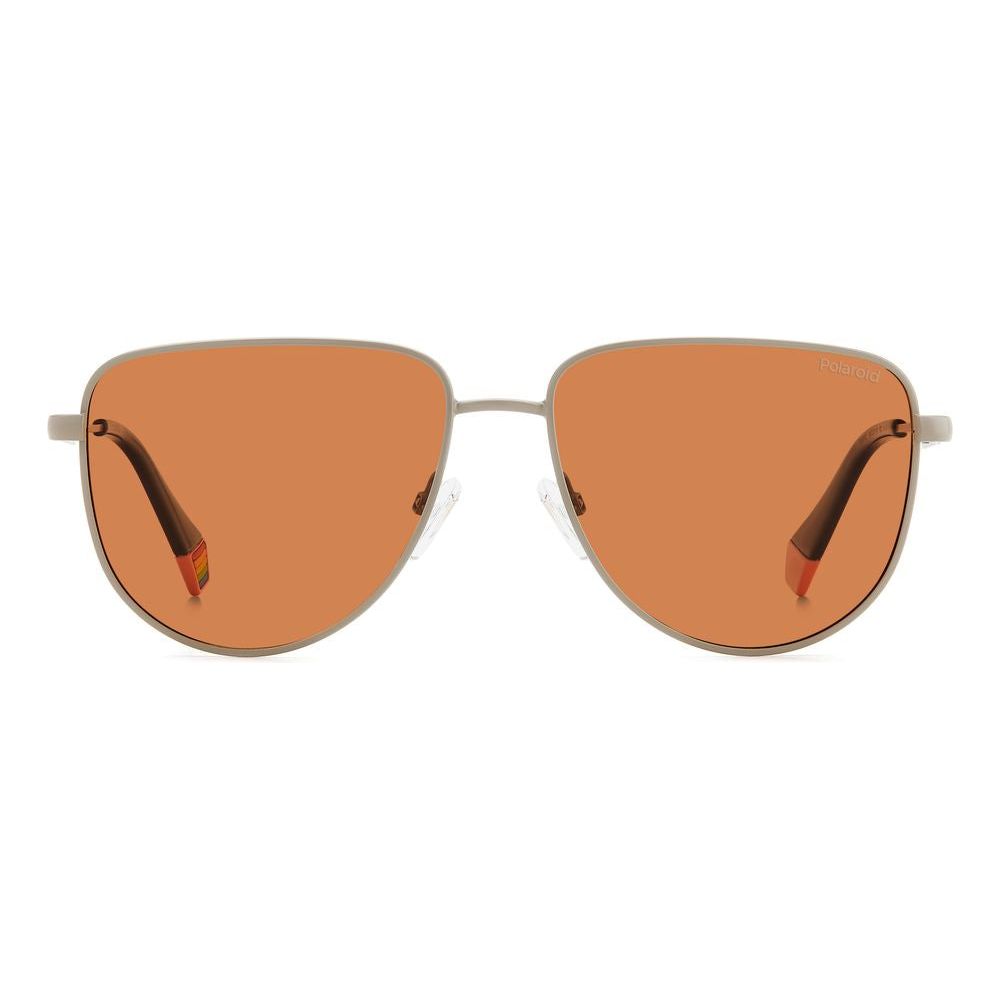 Polaroid Gray Metal Sunglasses Polaroid Dark Salmon