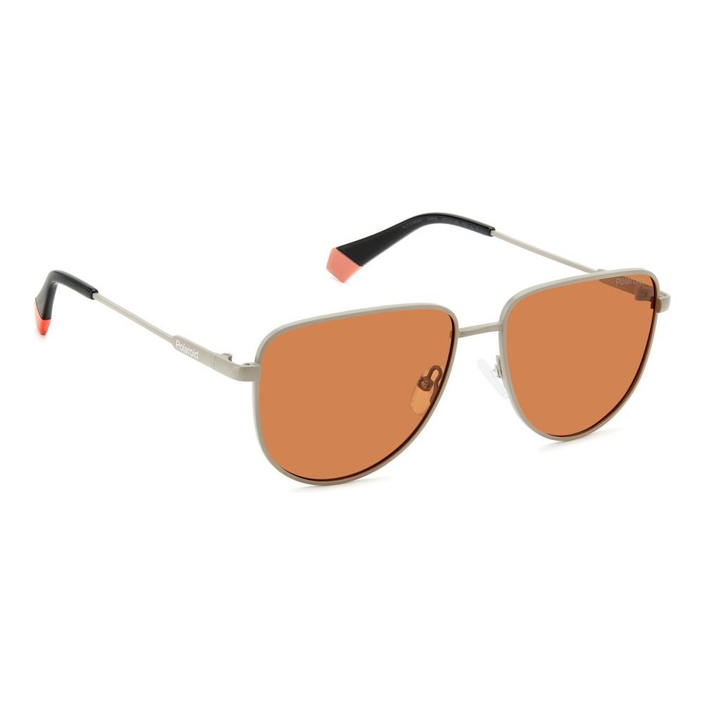 Polaroid Gray Metal Sunglasses Polaroid Dark Salmon
