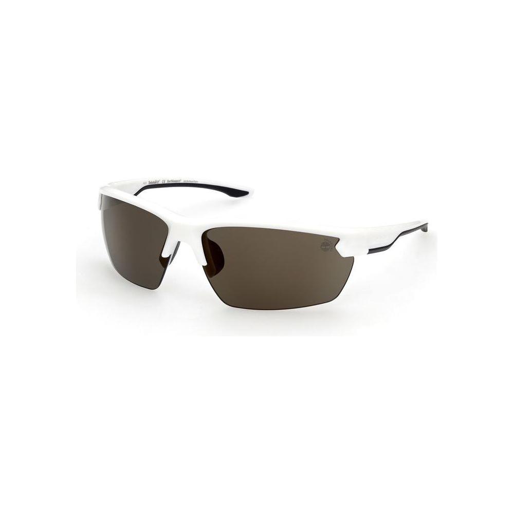 Timberland White Plastic Sunglasses Timberland White Smoke