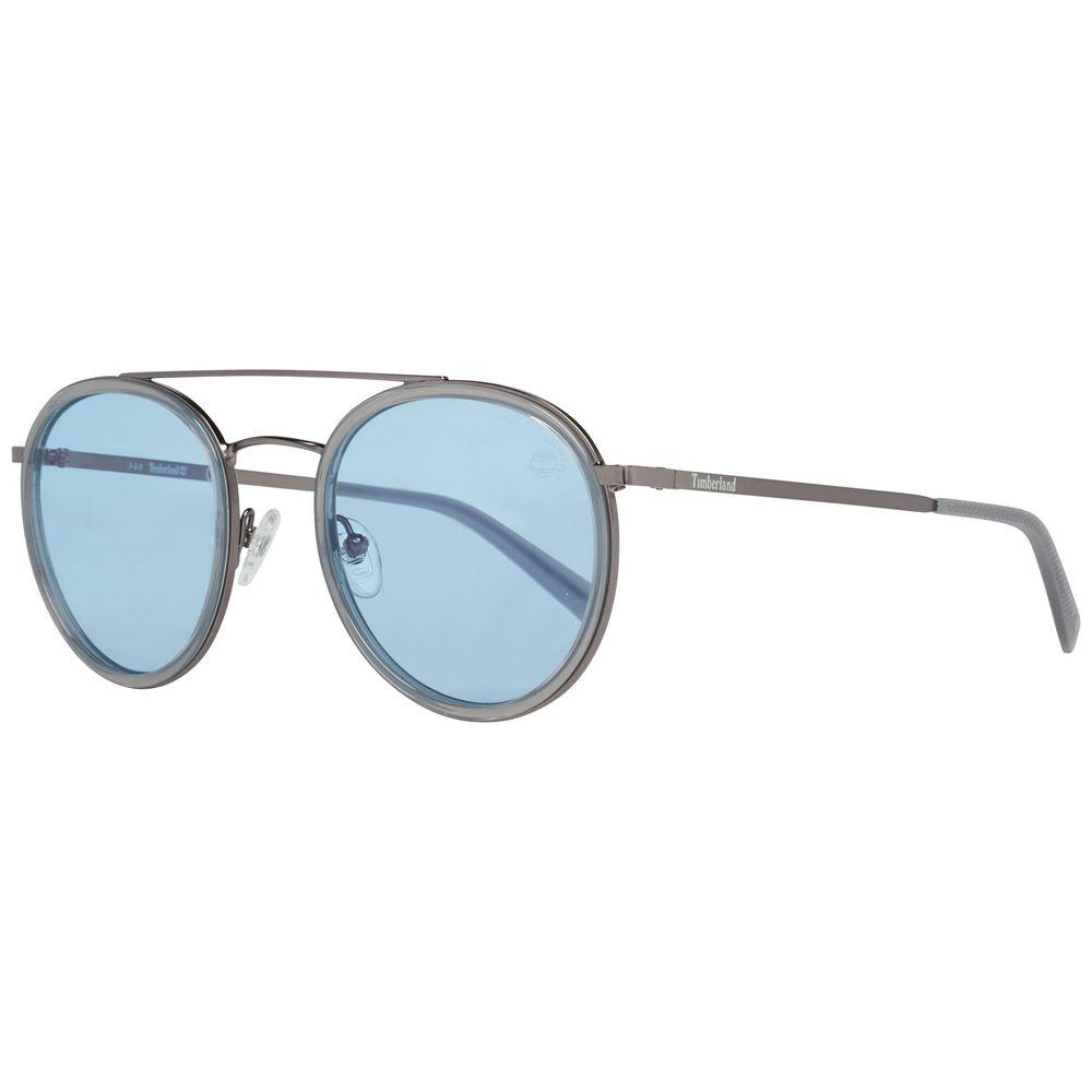 Timberland Silver Metal And Plastic Sunglasses Timberland Light Steel Blue