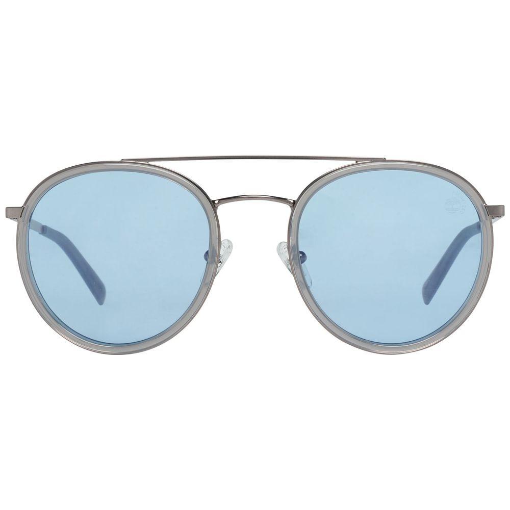 Timberland Silver Metal And Plastic Sunglasses Timberland Light Steel Blue