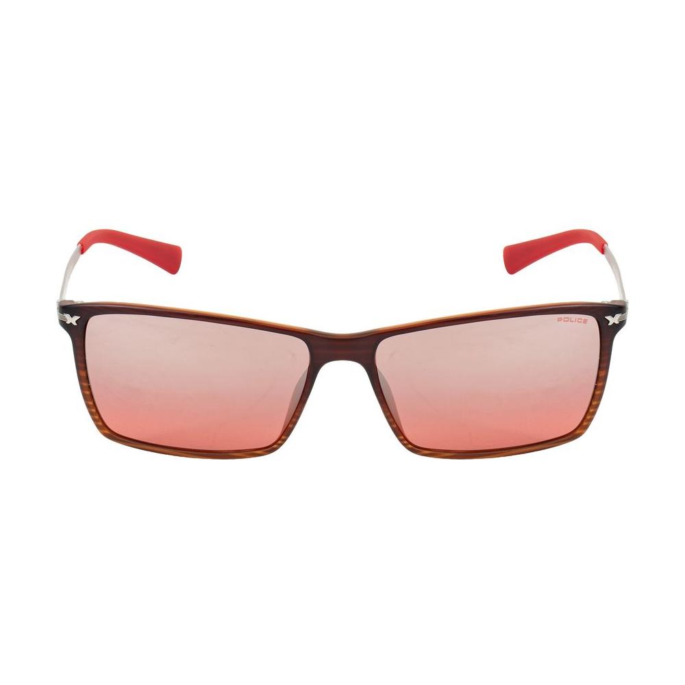 Police Red Injected Sunglasses Police Tan
