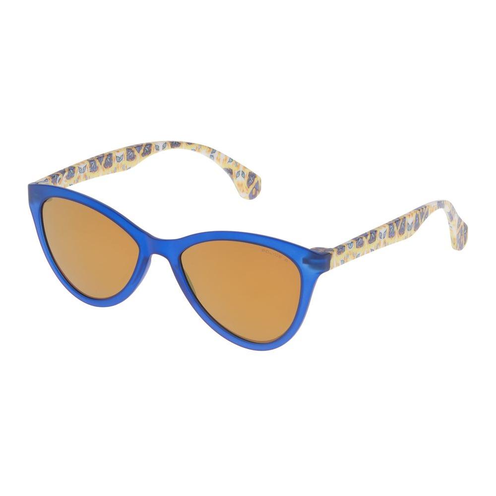 Police Blue Injected Sunglasses Police Dark Khaki