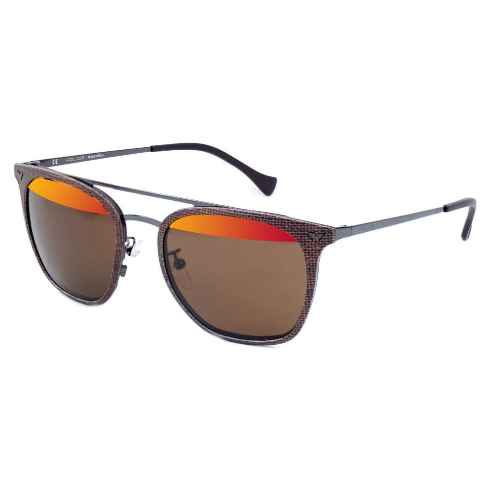 Police Brown Metal Sunglasses Police Dim Gray