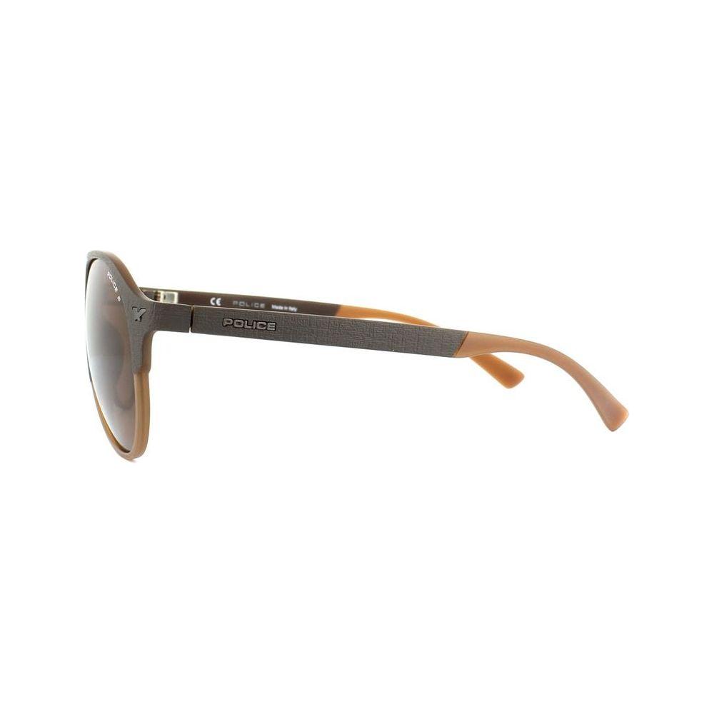 Police Brown Injected Sunglasses Police Dim Gray