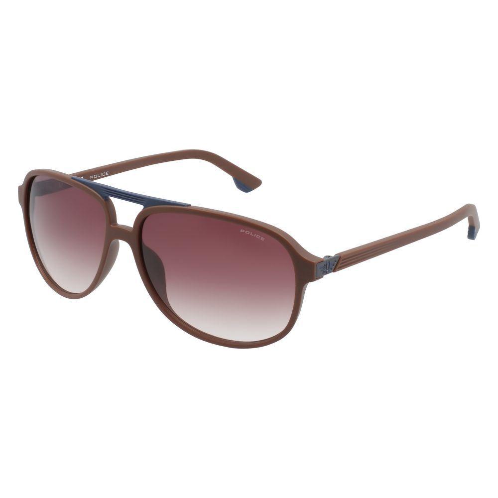 Police Brown Combined Injected Sunglasses Police Dim Gray