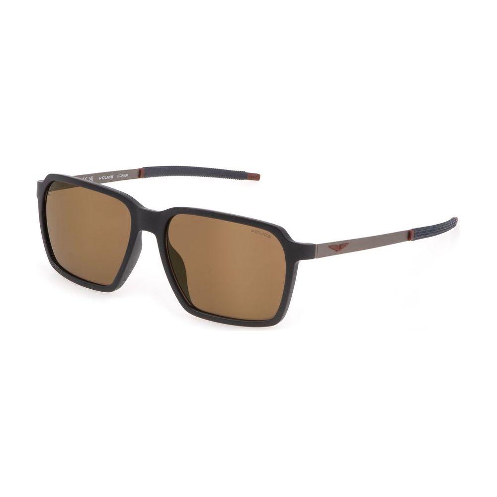 Police Gray Plastic Sunglasses Police Dim Gray