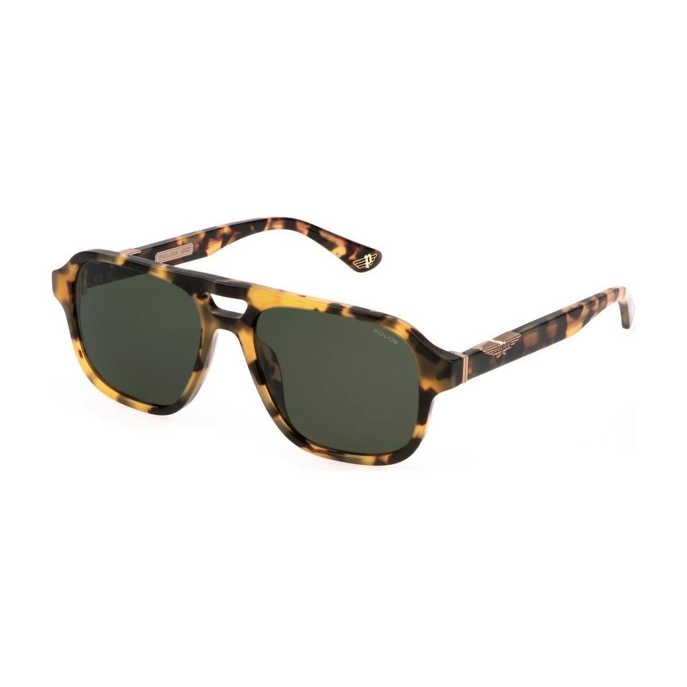 Police Brown Acetate Sunglasses Police Dark Slate Gray
