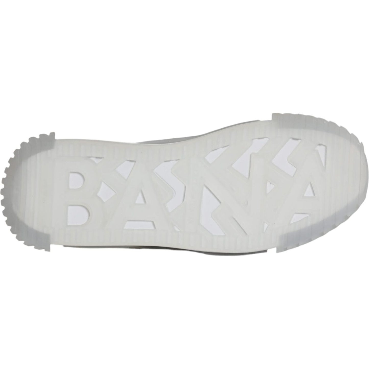 Dolce & Gabbana White Silver Low Top NS1 Sneakers Shoes Dolce & Gabbana Light Gray