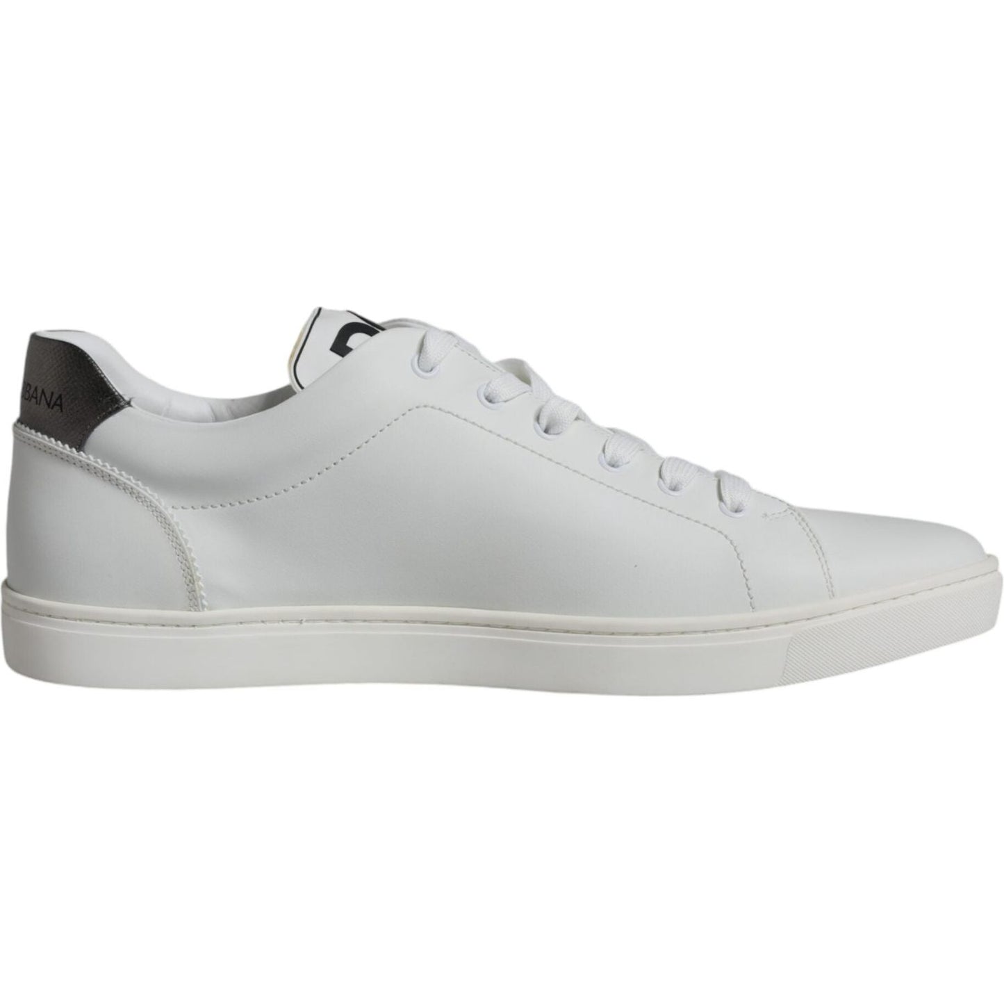 Dolce & Gabbana White Silver Sacred Heart Men Sneakers Shoes Dolce & Gabbana Gray