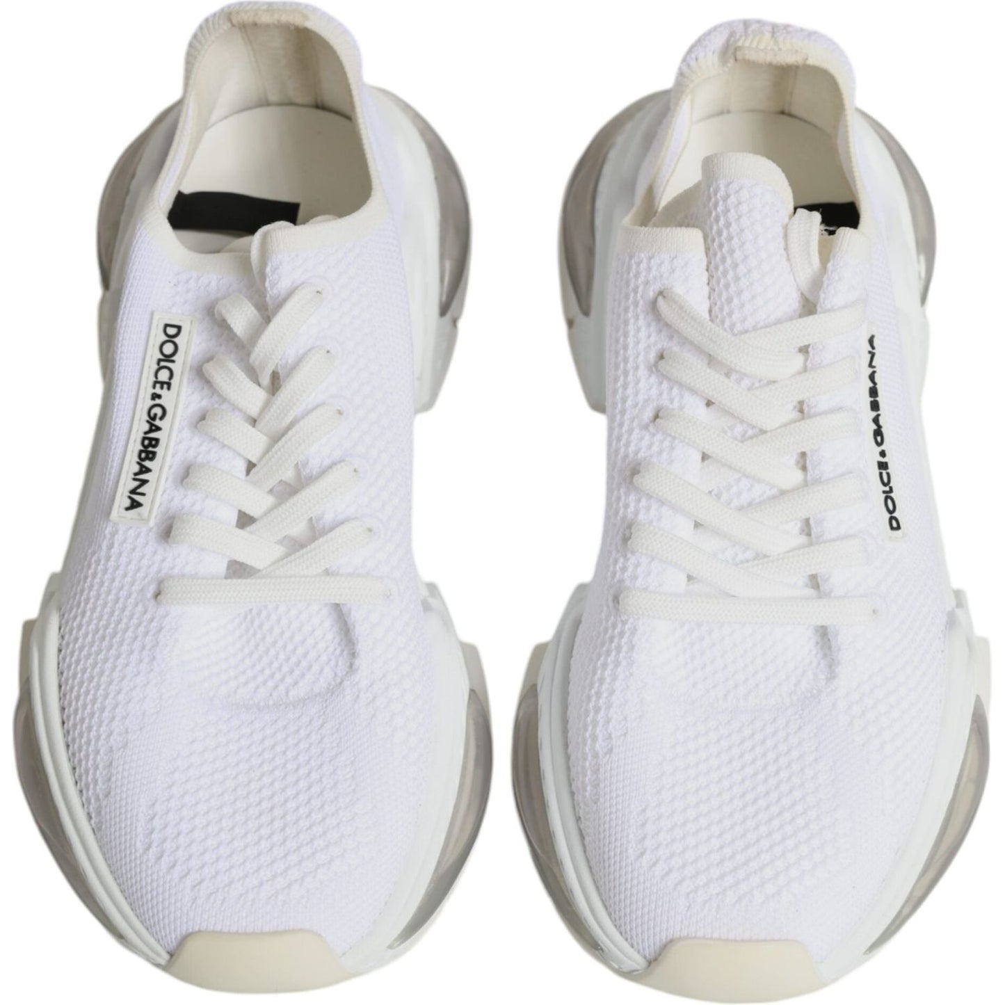 Dolce & Gabbana White Airmaster Low Top Men Sneakers Shoes Dolce & Gabbana Light Gray