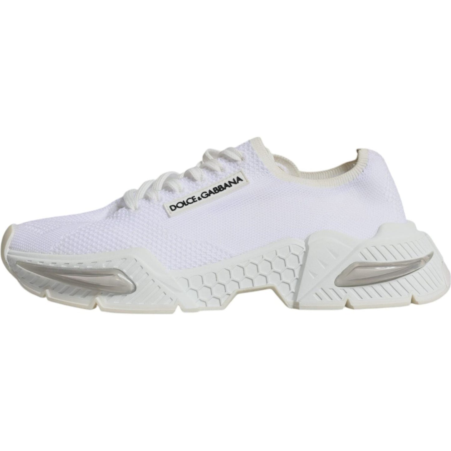 Dolce & Gabbana White Airmaster Low Top Men Sneakers Shoes Dolce & Gabbana Light Gray