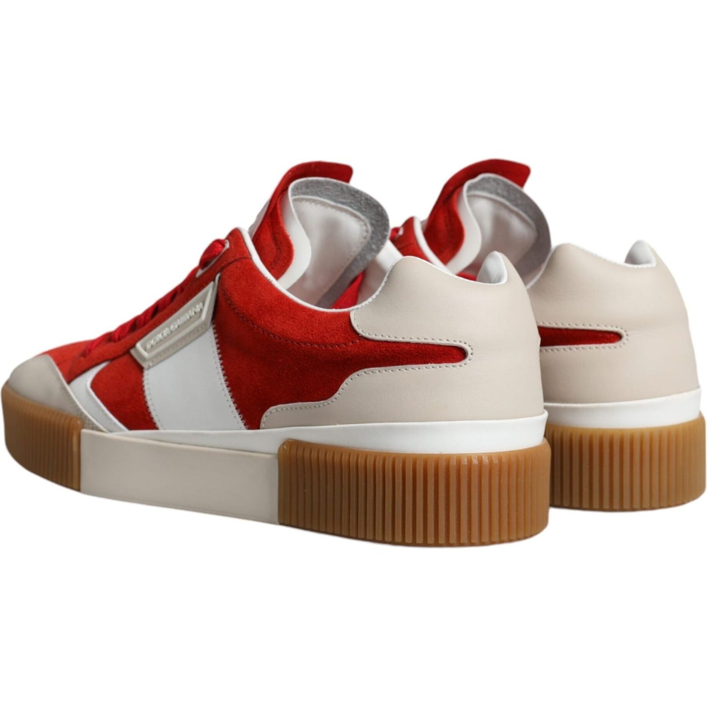 Dolce & Gabbana Multicolor Miami Leather Low Top Sneakers Shoes Dolce & Gabbana Gray