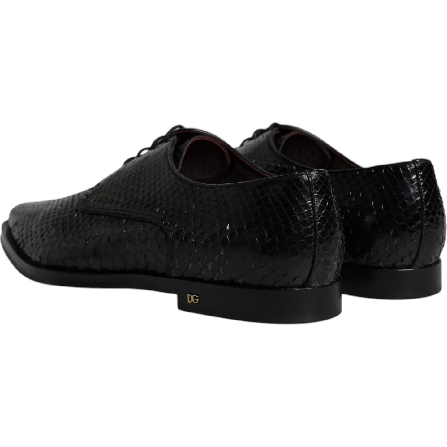 Dolce & Gabbana Black Leather Derby Formal Dress Shoes Dolce & Gabbana Black