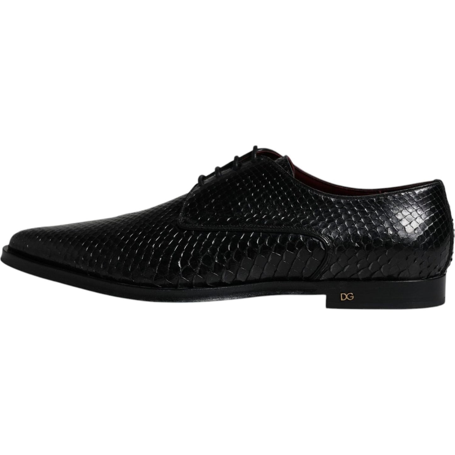Dolce & Gabbana Black Leather Derby Formal Dress Shoes Dolce & Gabbana Black