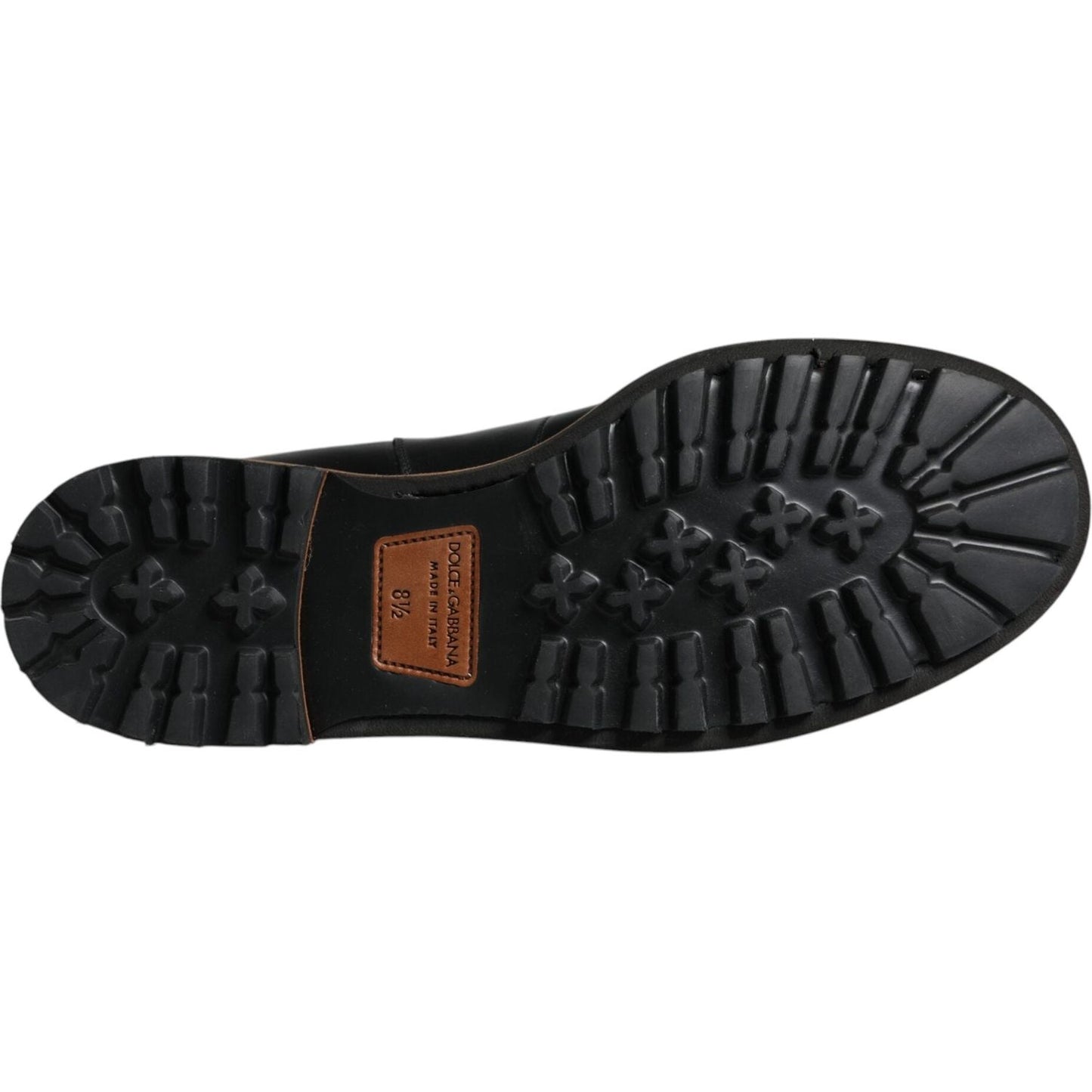 Dolce & Gabbana Black Leather Chelsea Mid Calf Men Boots Shoes Dolce & Gabbana Black