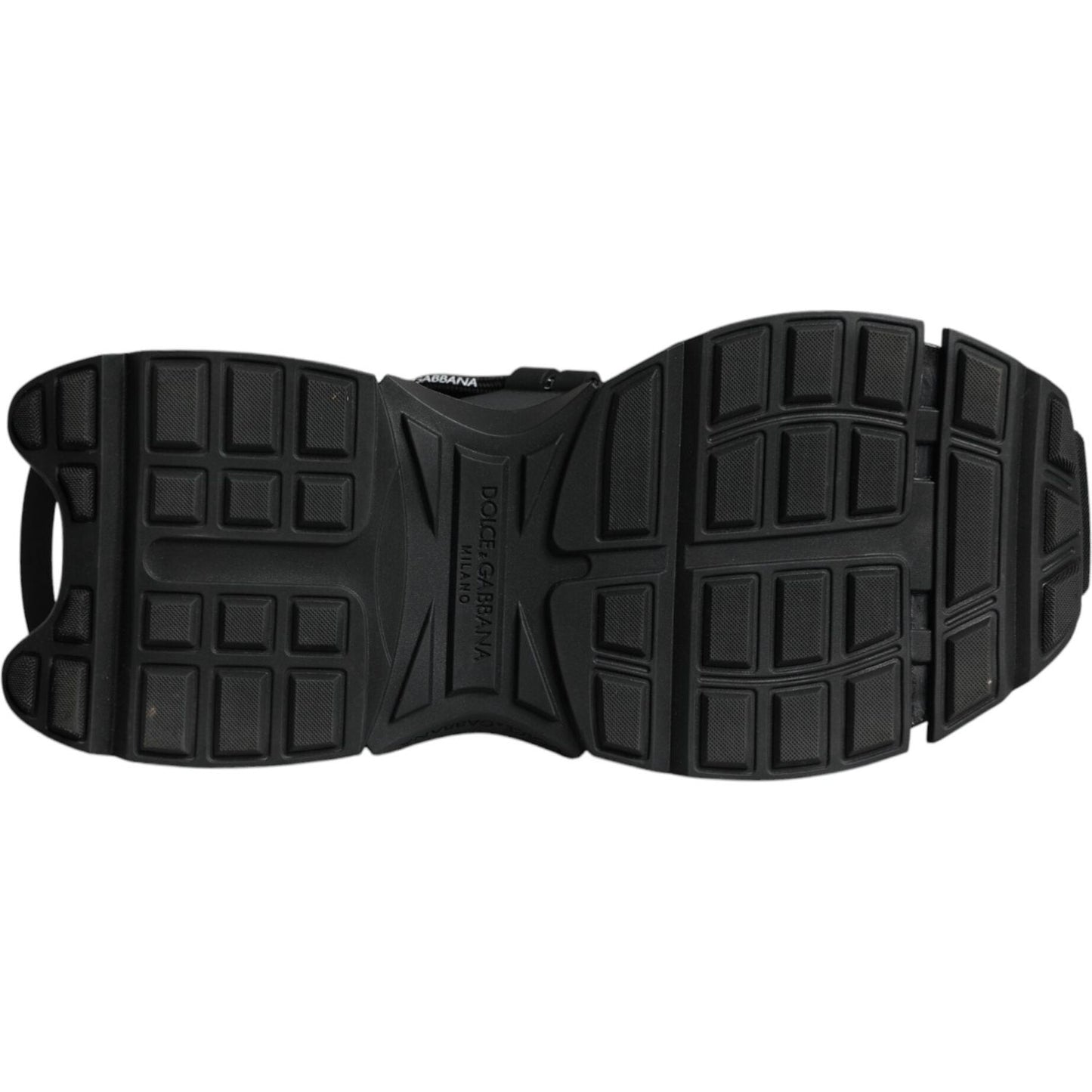 Dolce & Gabbana Black Low Top Space Lace Up Sneakers Shoes Dolce & Gabbana Dark Slate Gray