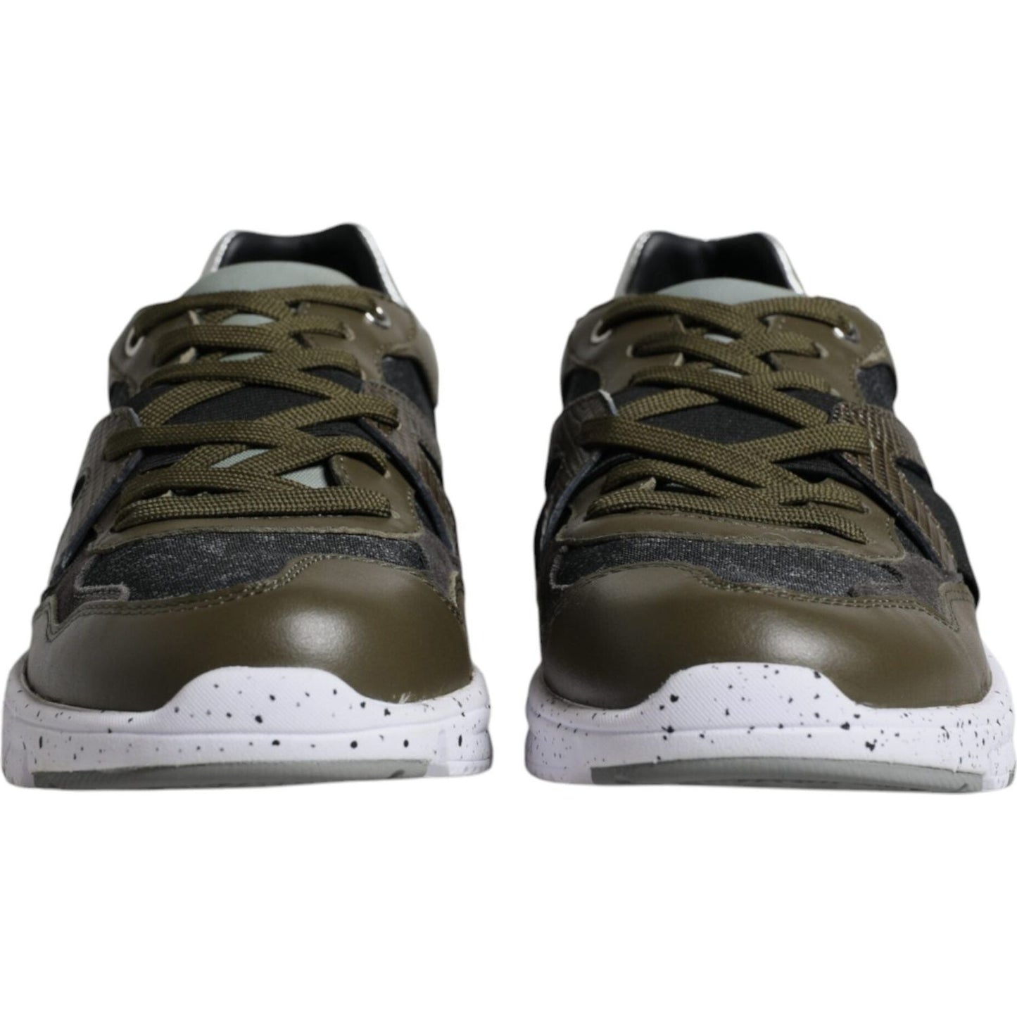 Dolce & Gabbana Multicolor Canvas Leather Low Top Sneaker Shoes Dolce & Gabbana Dark Slate Gray
