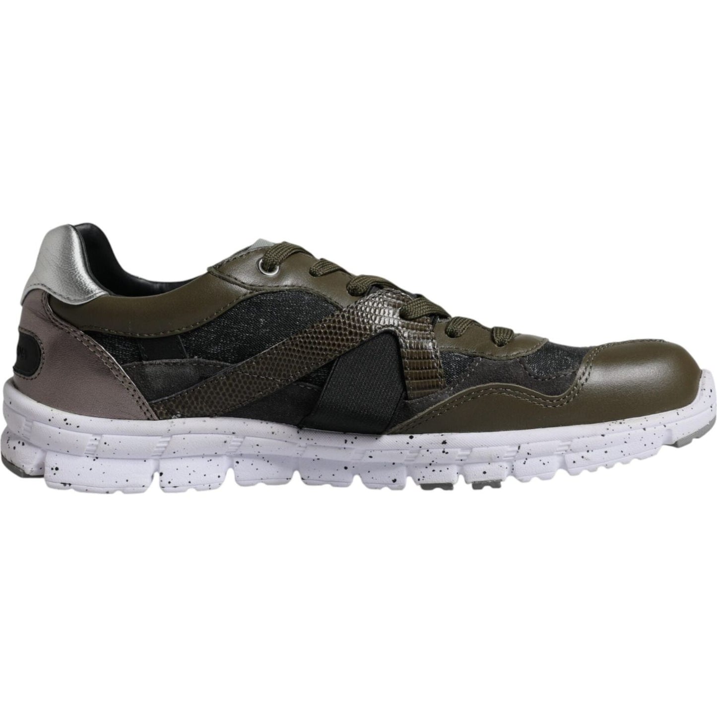 Dolce & Gabbana Multicolor Canvas Leather Low Top Sneaker Shoes Dolce & Gabbana Dark Slate Gray