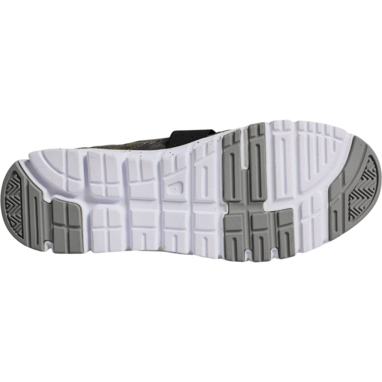 Dolce & Gabbana Multicolor Canvas Leather Low Top Sneaker Shoes Dolce & Gabbana Gray