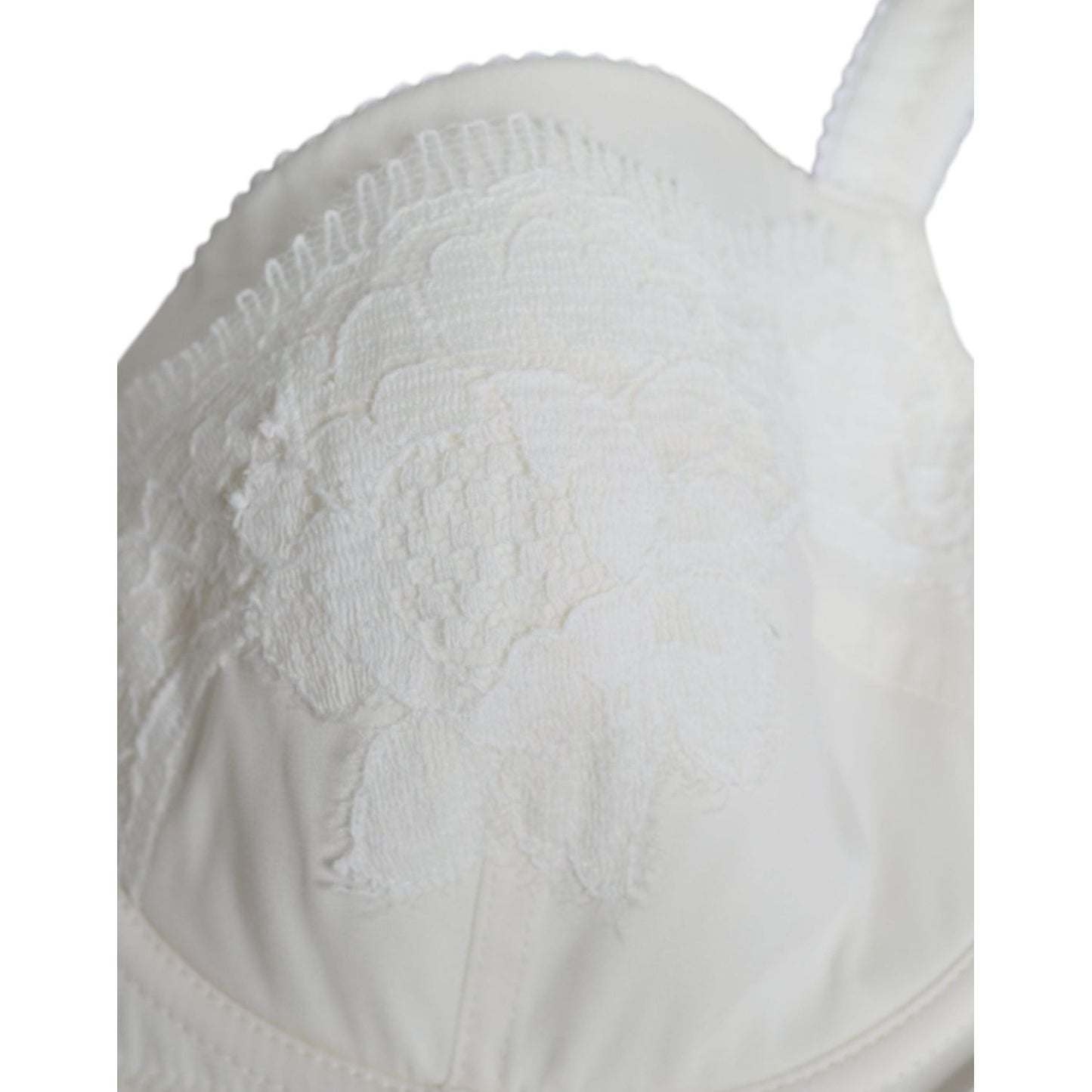 Dolce & Gabbana White Silk Stretch Panty Balconette Bra Underwear Dolce & Gabbana Light Gray