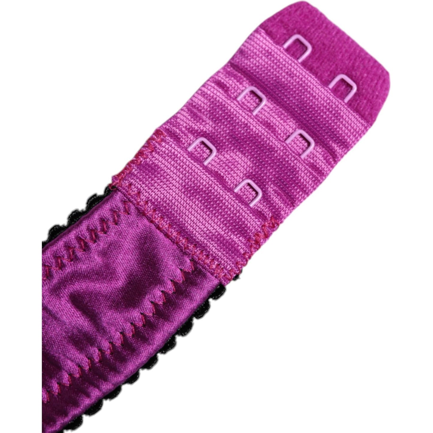 Dolce & Gabbana Purple Silk Underwired Balconette Bra Underwear Dolce & Gabbana Maroon