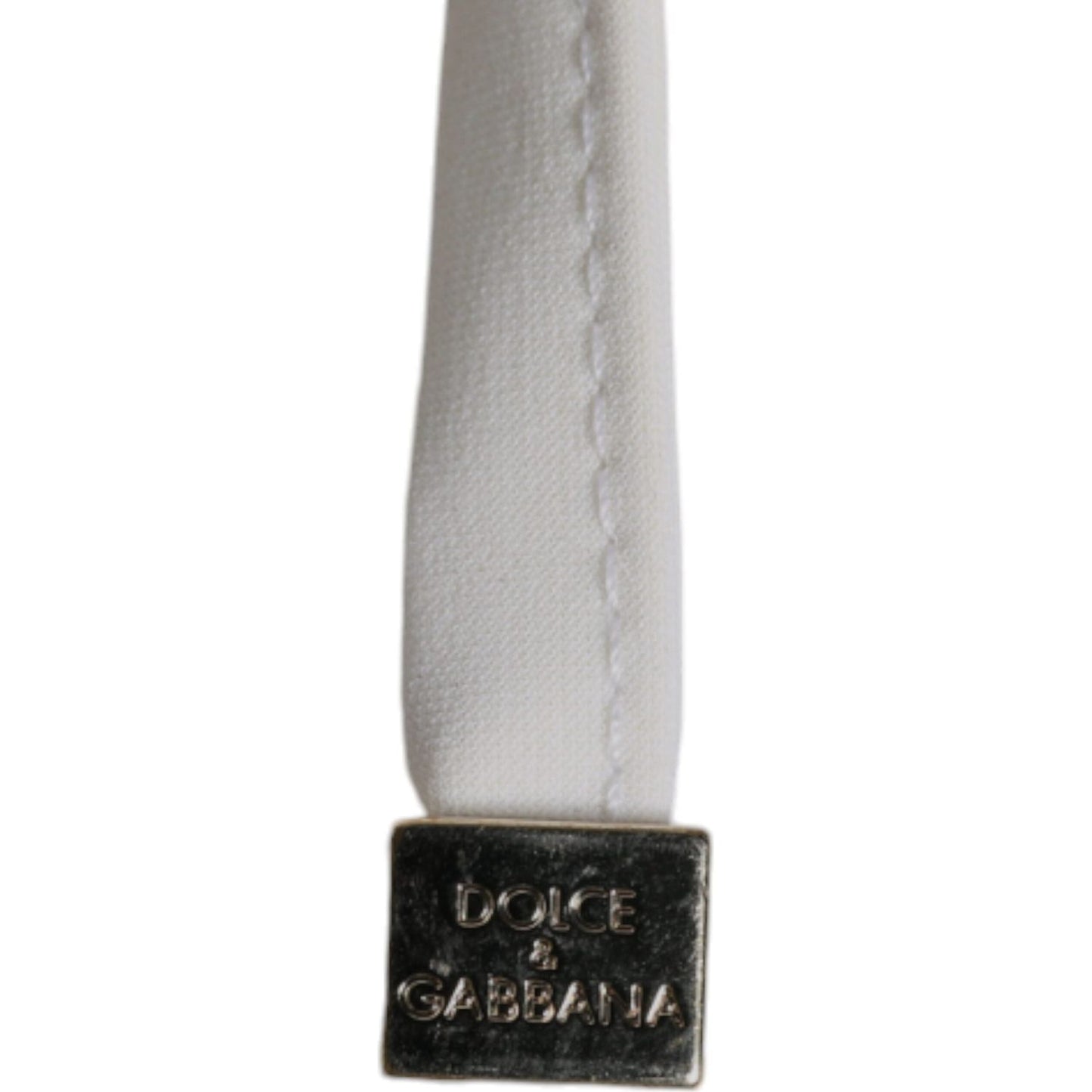 Dolce & Gabbana White Nylon Bottom Beachwear Swimwear Bikini Dolce & Gabbana Dark Gray