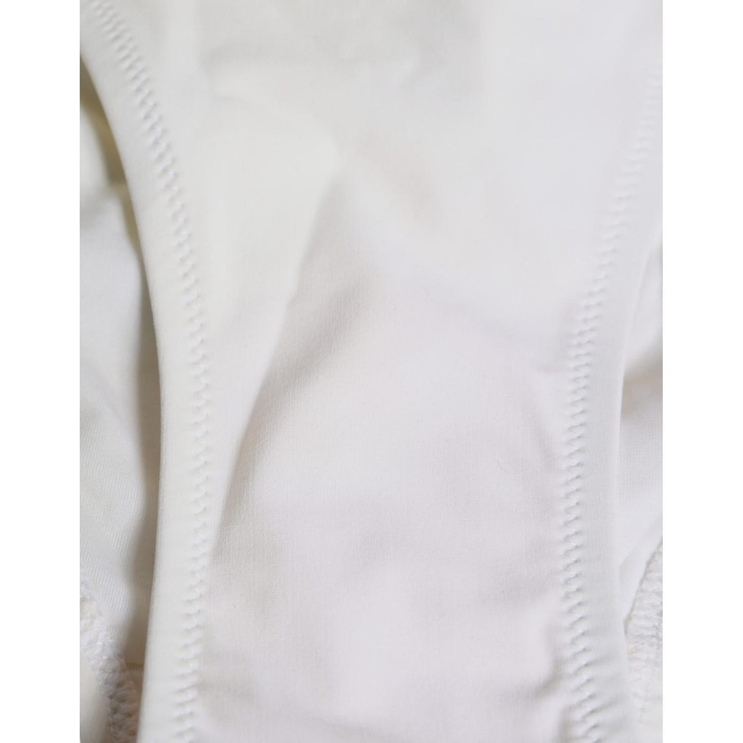 Dolce & Gabbana White Nylon Bottom Beachwear Swimwear Bikini Dolce & Gabbana Light Gray