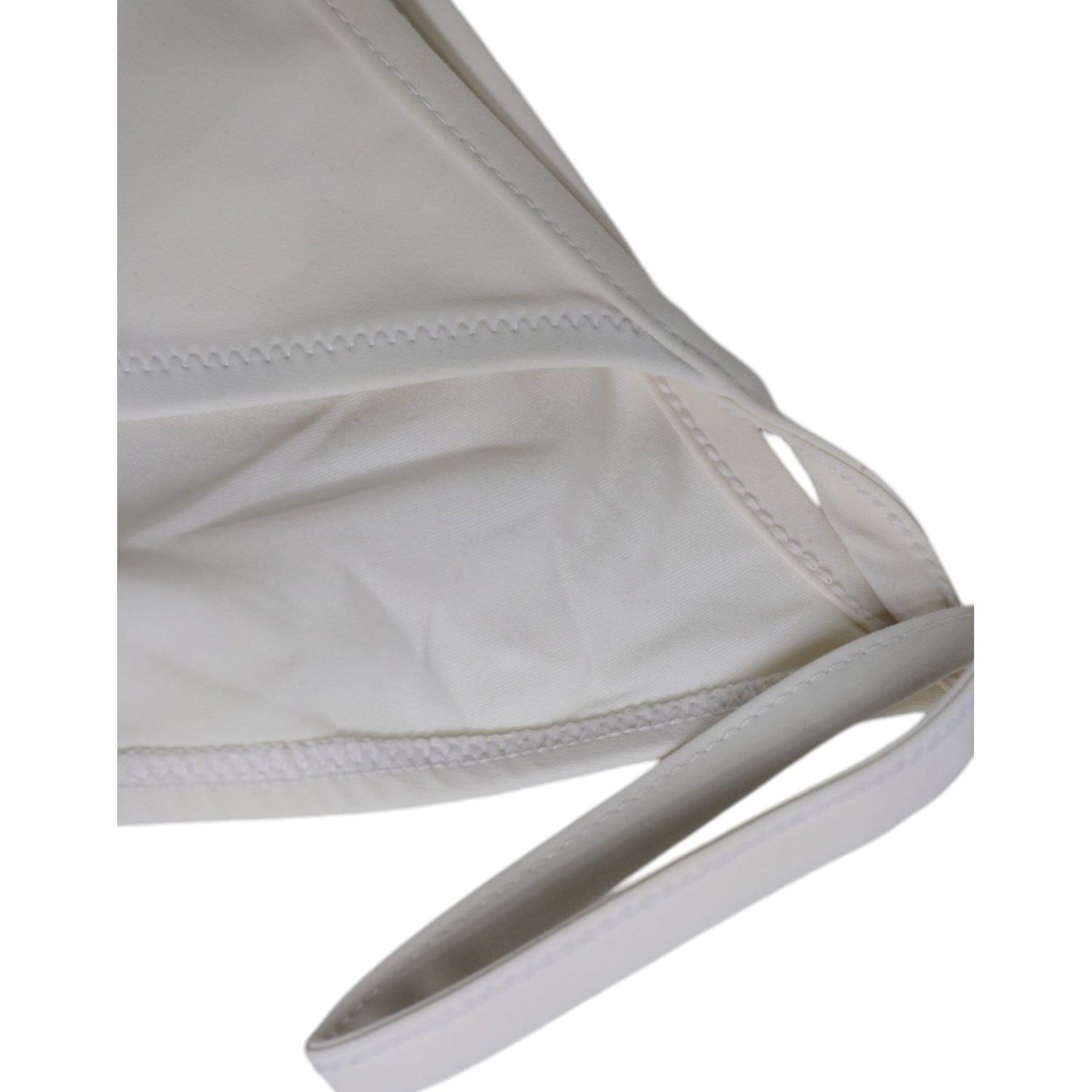 Dolce & Gabbana White Nylon Bottom Beachwear Swimwear Bikini Dolce & Gabbana Dark Gray