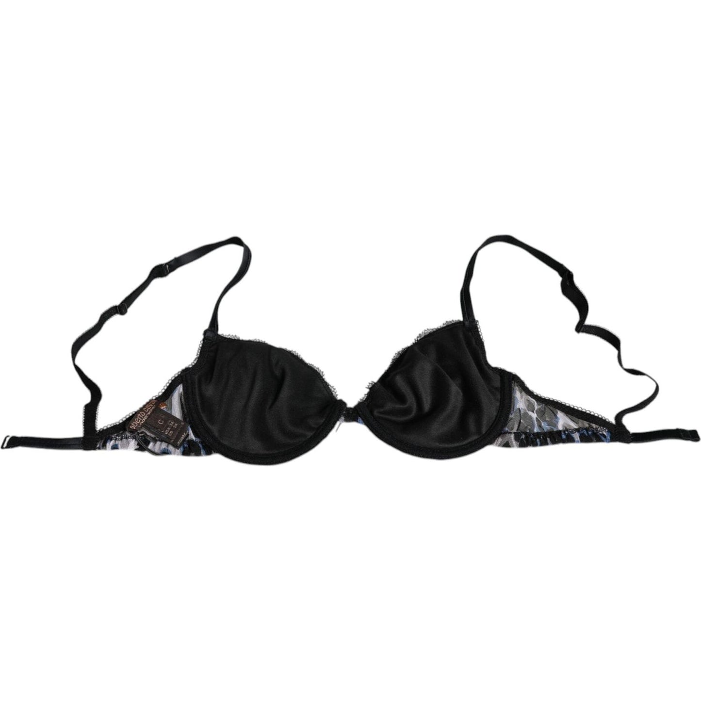 Roberto Cavalli White Leopard Push Up Reggiseno Bra Underwear Roberto Cavalli Black