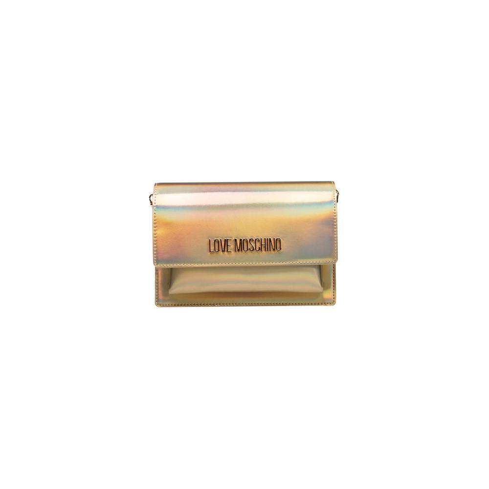 Love Moschino Gold Polyethylene Women Crossbody Bag
